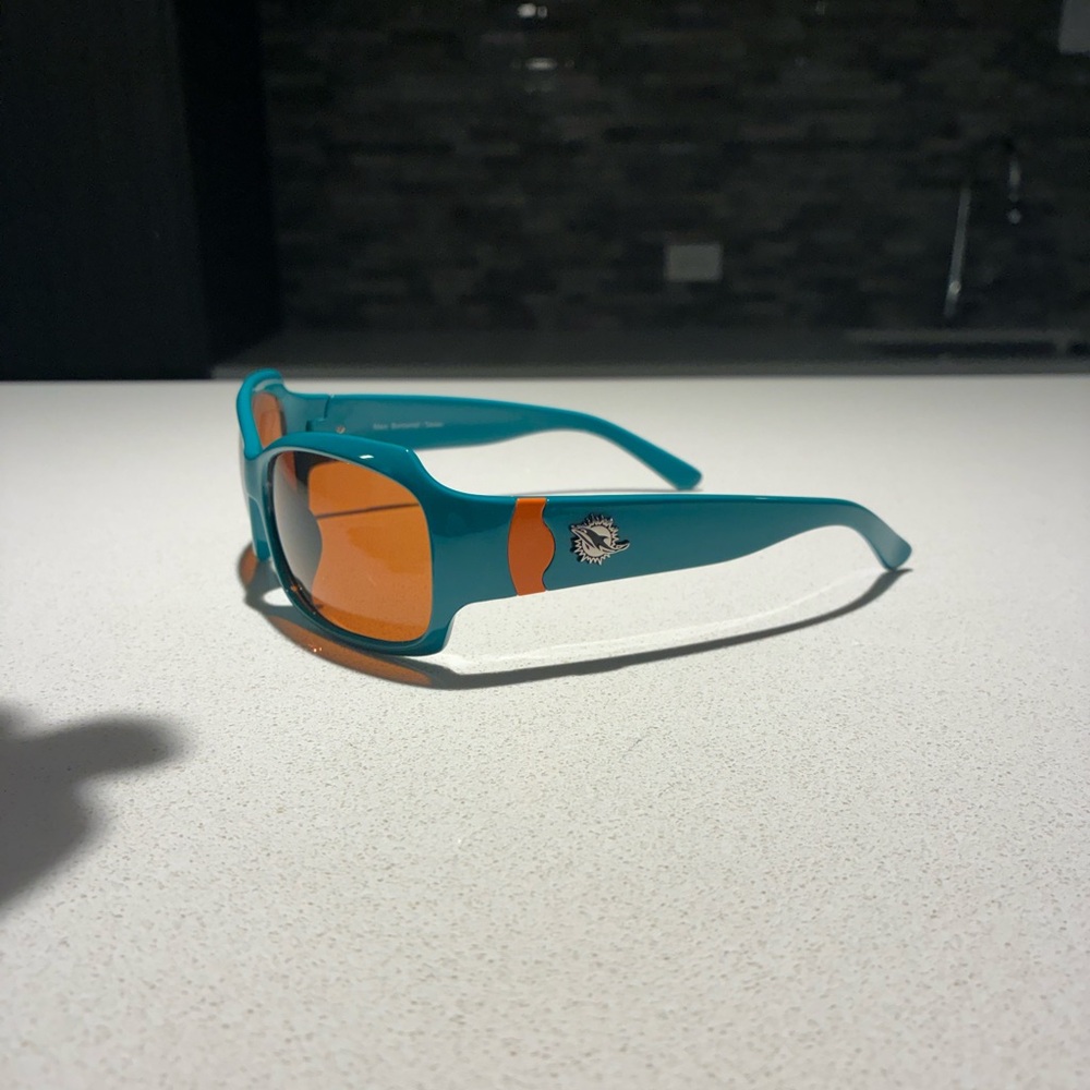 Miami Dolphins Sunglasses with Logo - Picture 1 of 11